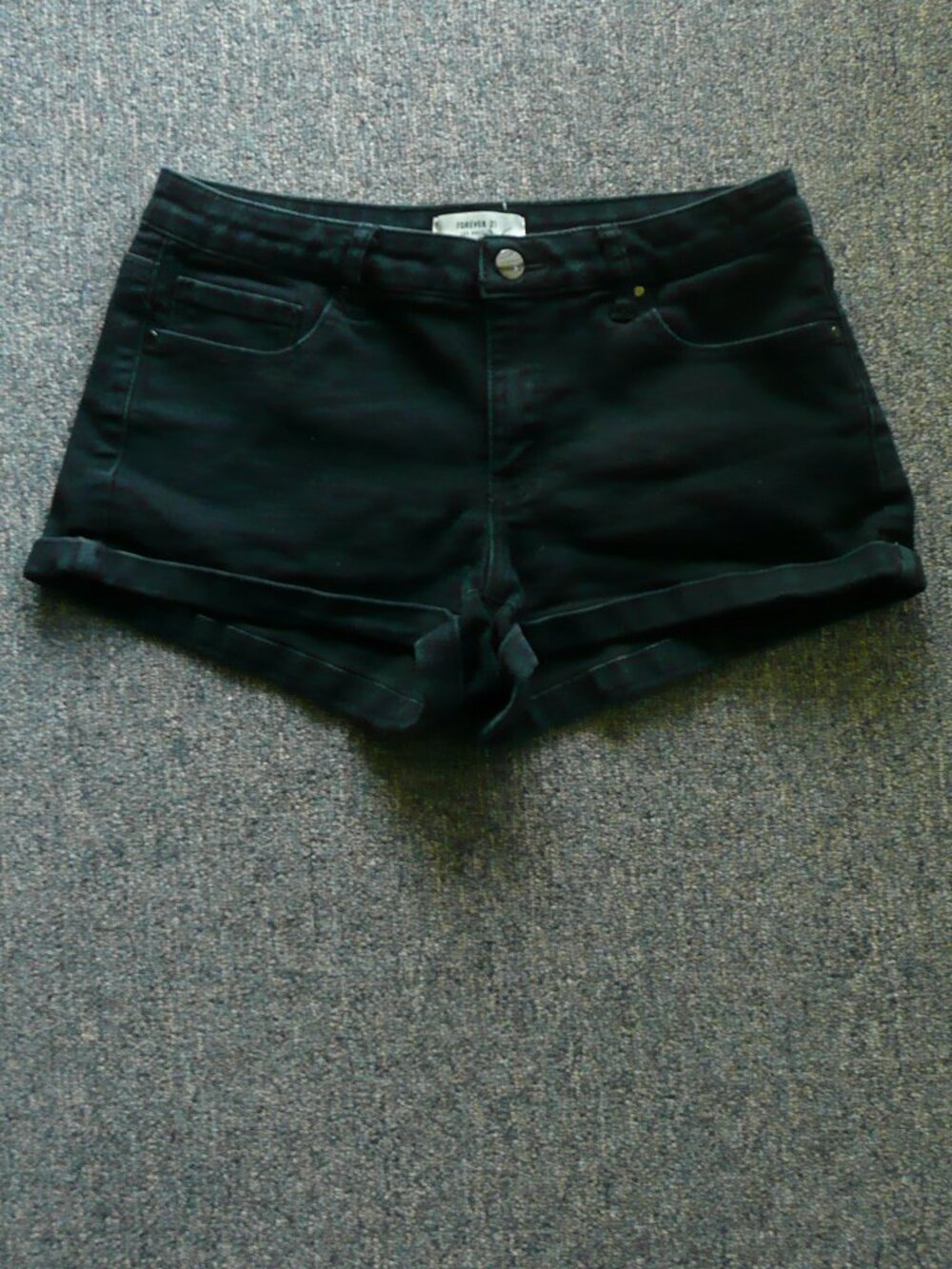 Women's Forever 21 Black Denim Shorts  Size 29